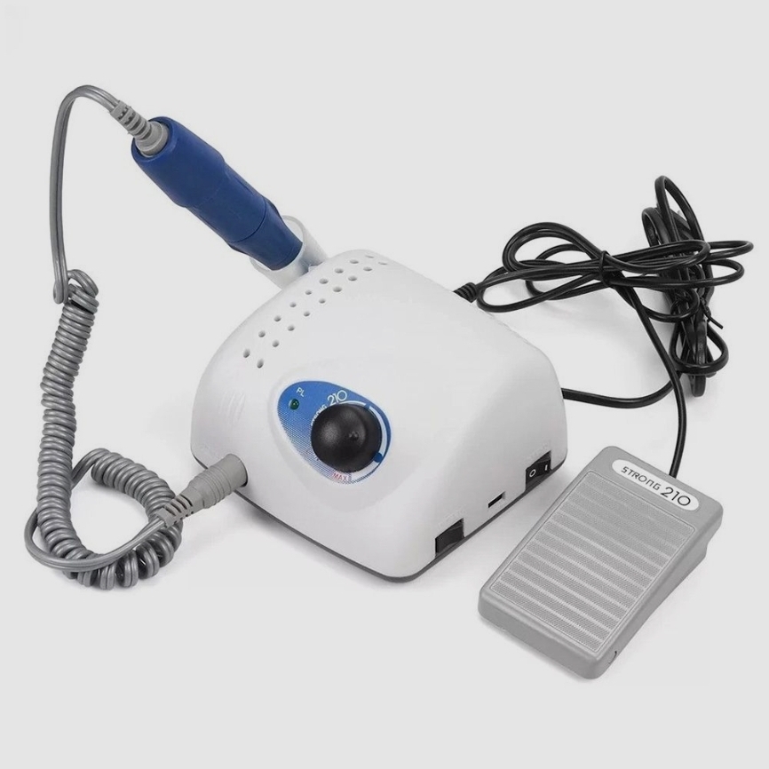 سوهان ناخن استرانگ 210 دسته آبی | Strong 210 Blue Original