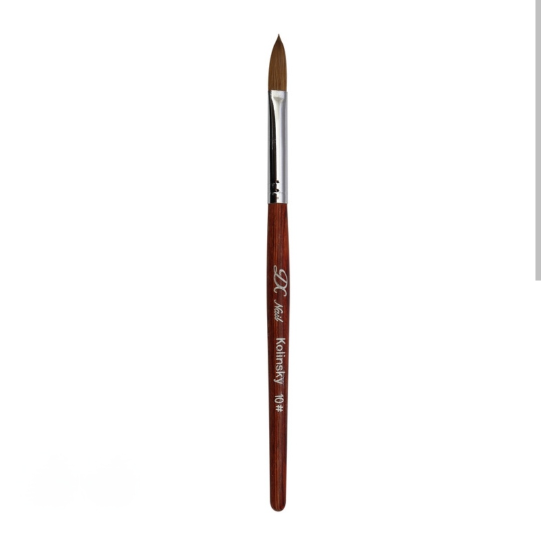 قلم کاشت پودر ناخن کلونسکی اصلی سایز 10 | Kolinsky Nail Acrylic Brush